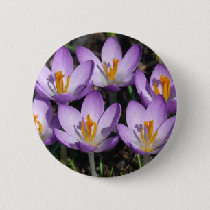 Sonnige Lila Kreuze Button