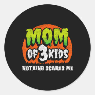Sonnige Mama Halloween - nichts macht mich unheiml Runder Aufkleber