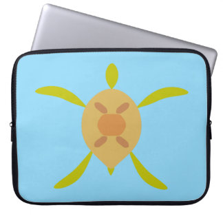 Sonnige Meeresschildkröte-Elektronik-Tasche Laptopschutzhülle