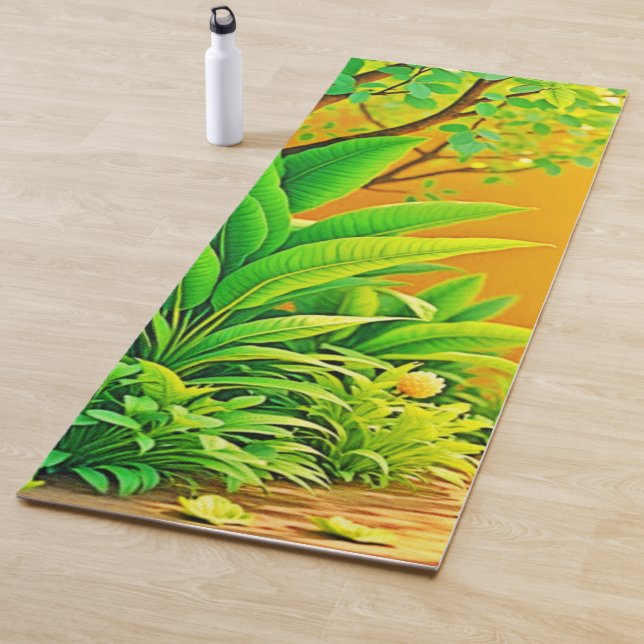 Sonnige Natur Wandern Yogamatte (Beispiel)