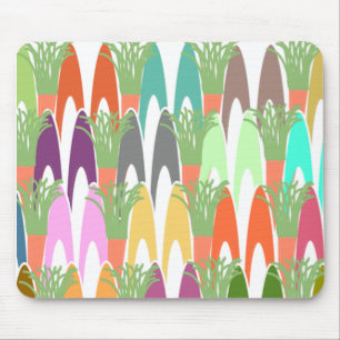 Sonnige Ohren und Karotten Mousepad