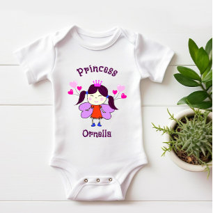 Sonnige Prinzessin mit Ballons Baby T - Shirt