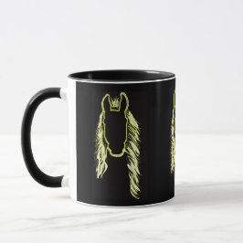 Sonnige Reflektionen eines Pferdes Tasse
