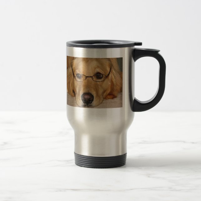 Sonnige Reise-Tasse - Sonnenschein-goldener Reisebecher (Rechts)