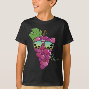 Sonnige rote Trauben mit Sonnenbrille Ausstattung  T-Shirt