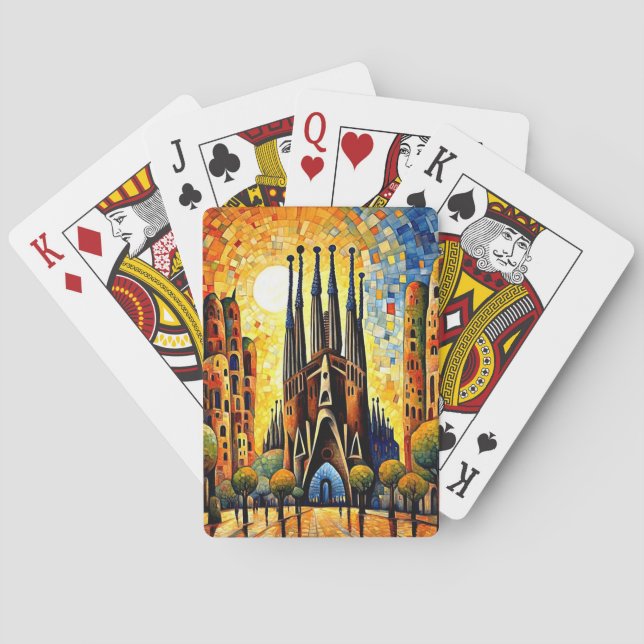 Sonnige Sagrada Spielkarten (Rückseite)