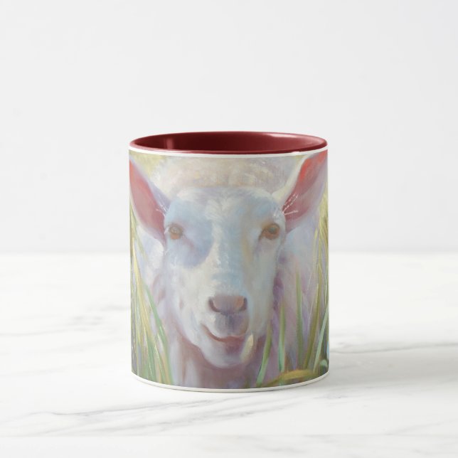 Sonnige Schafe Tasse (Zentrum)