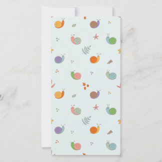 Sonnige Schnecken Dankeskarte