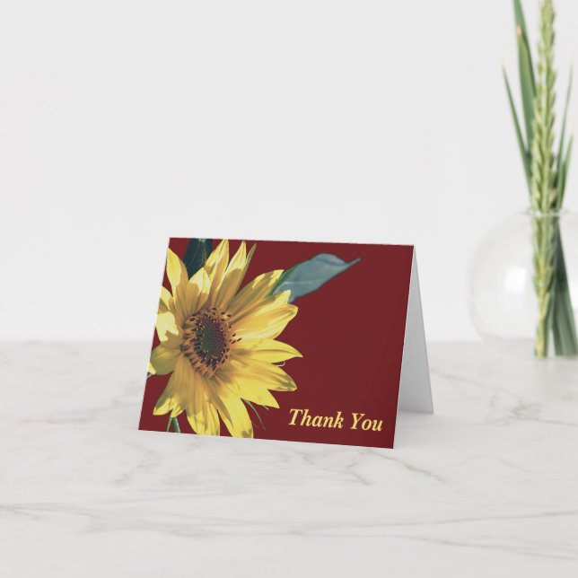 Sonnige Seite auf Dankeskarte (Vorderseite)