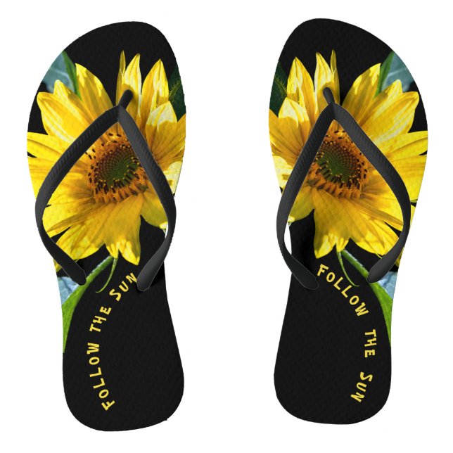 Sonnige Seite auf Flip Flops (Fußbett)
