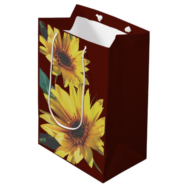 Sonnige Seite auf Mittlere Geschenktüte (Vorderseite Schrägansicht)
