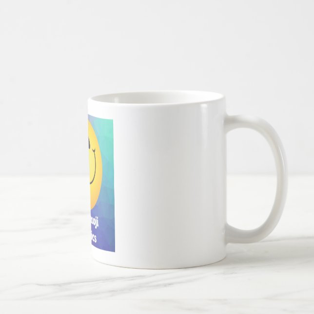 Sonnige Seiten: Weiße Tasse mit Niedlichem Gelben  (Rechts)