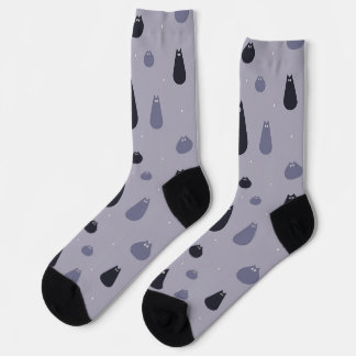 Sonnige Socken mit Katzen