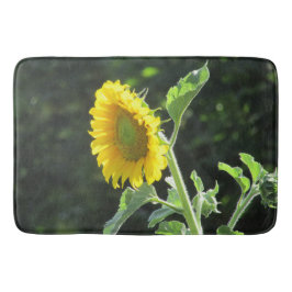 Sonnige Sommersonnenblume oder Ihr Foto Badematte