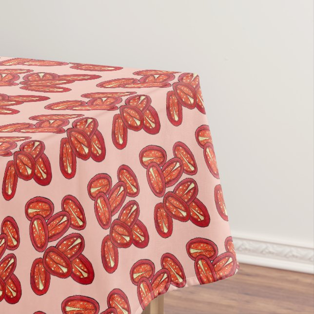 Sonnige Sonne getrocknete Tomaten Pizza Topping Tischdecke (Beispiel)
