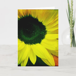 Sonnige Sonnenblume-Raum-Gruß-Karte Karte