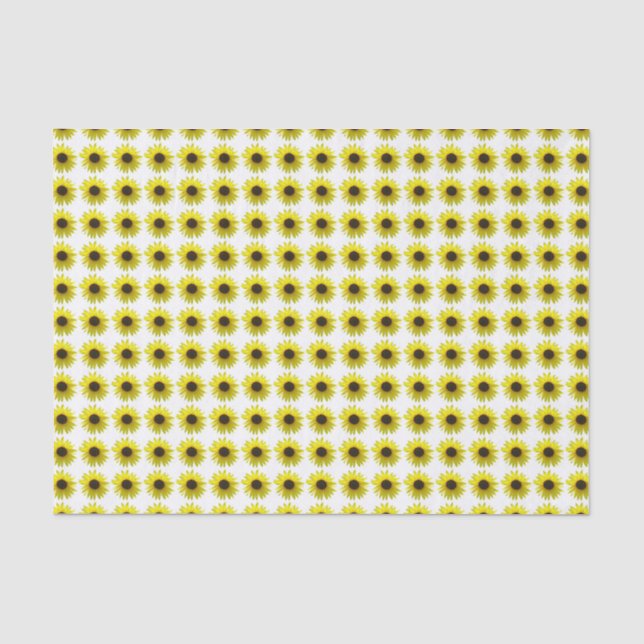 Sonnige Sonnenblumen Seidenpapier (Vorderseite)
