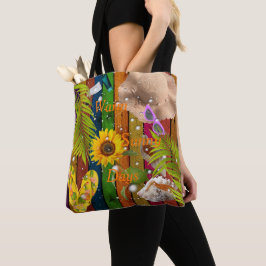 Sonnige Sonnentage farbenfrohe Sommer-Sonne am tro Tasche
