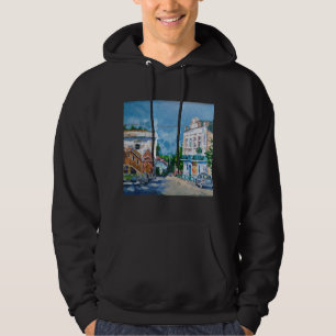 Sonnige Stadtstraße Impressionist T-Shirt Europe Hoodie