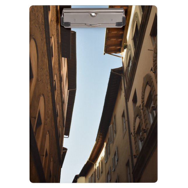 Sonnige Straße Klemmbrett (Vorderseite)