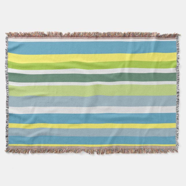 Sonnige Streifen Decke (Vorderseite)
