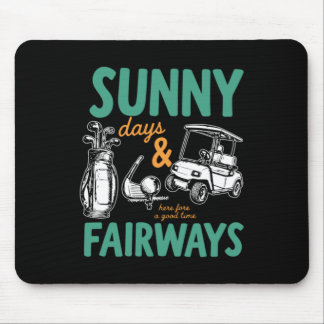 Sonnige Tage und Fairways Kunst Mousepad