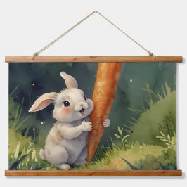 Sonnige Träume: Whimsisches Tapestry Wandteppich Mit Holzrahmen