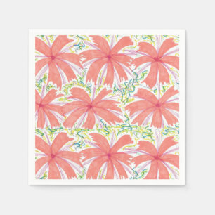 Sonnige tropische Blumen-Papierservietten Serviette