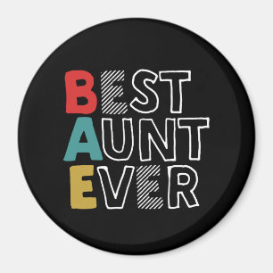 Sonnige und Niedliche Beste Tante je Coole Tante Magnet
