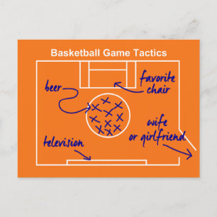 Sonnige und originelle Basketballtaktik, Postkarte