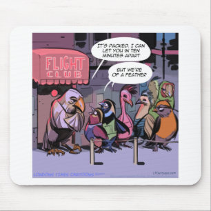 Sonnige Vögel einer Feder Mousepad