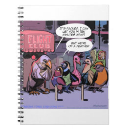 Sonnige Vögel einer Feder Notizblock