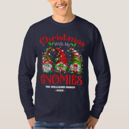 Sonnige Weihnachten mit meiner Gnomenfamilie Gnome T-Shirt