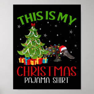 Sonnige Weihnachtsstimmung hier ist mein Platypus Poster