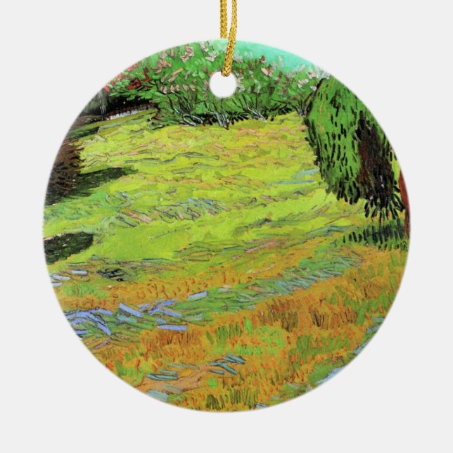 Sonnige Wiese im öffentlichen Park von Vincent van Keramikornament (Vorne)