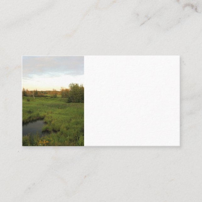 Sonnige Wiese Visitenkarte (Vorderseite)