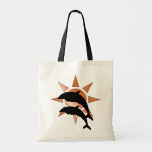 Sonniger Delphin Tragetasche