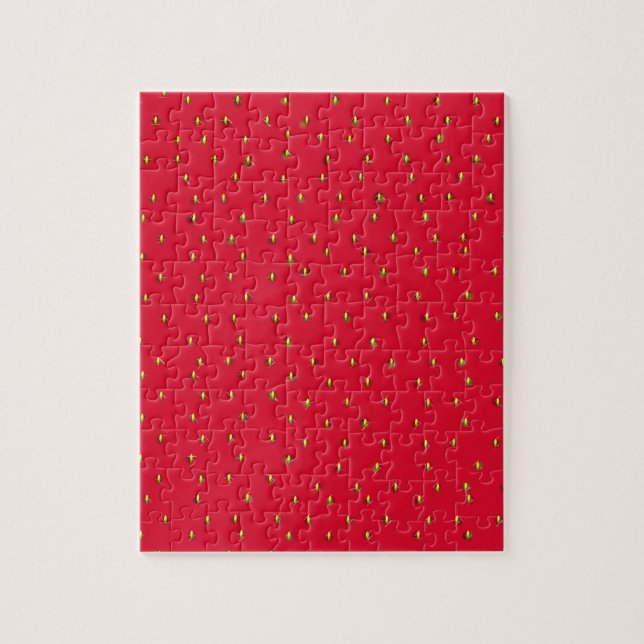Sonniger Erdbeerhintergrund rot (Vertikal)