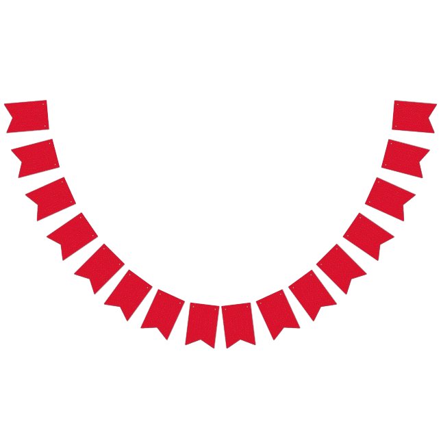 Sonniger Erdbeerhintergrund rot Wimpelkette (Alle)