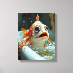 Sonniger Fisch im Bad Leinwanddruck
