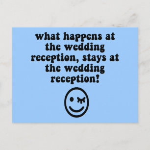 Sonniger Hochzeitsempfang Postkarte