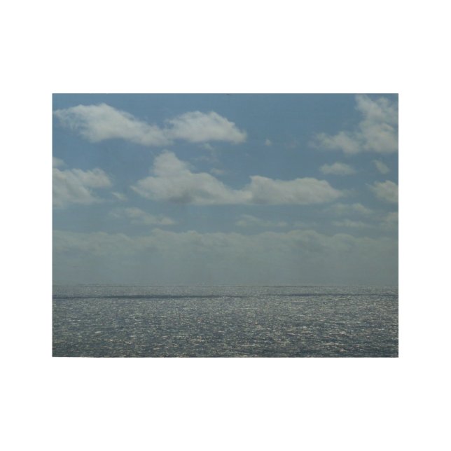 Sonniger karibischer Ozean Holzposter (Vorderseite)