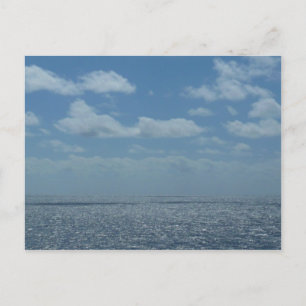 Sonniger karibischer Ozean Postkarte