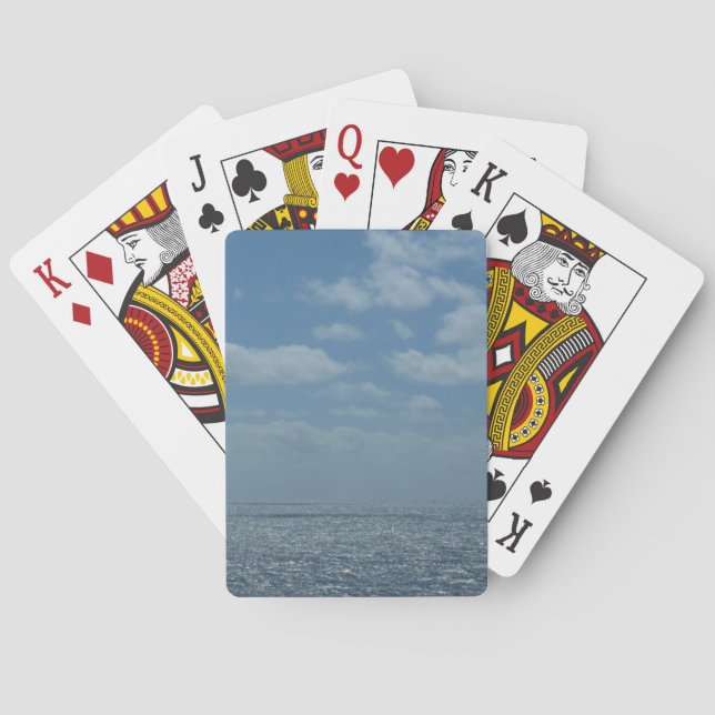 Sonniger karibischer Ozean Spielkarten (Rückseite)