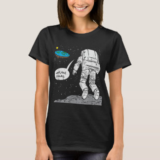 Sonniger Mond landend, flache Erde, das Ist zum Ko T-Shirt
