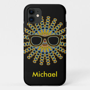 Sonniger Nerd Brille + Ihr Backgr. Ideen Case-Mate iPhone Hülle