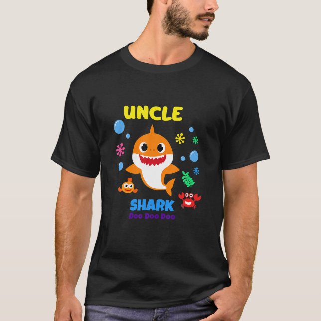 Sonniger Onkel Hai Doo Onkel Hai Geburtsfett T-Shirt (Vorderseite)