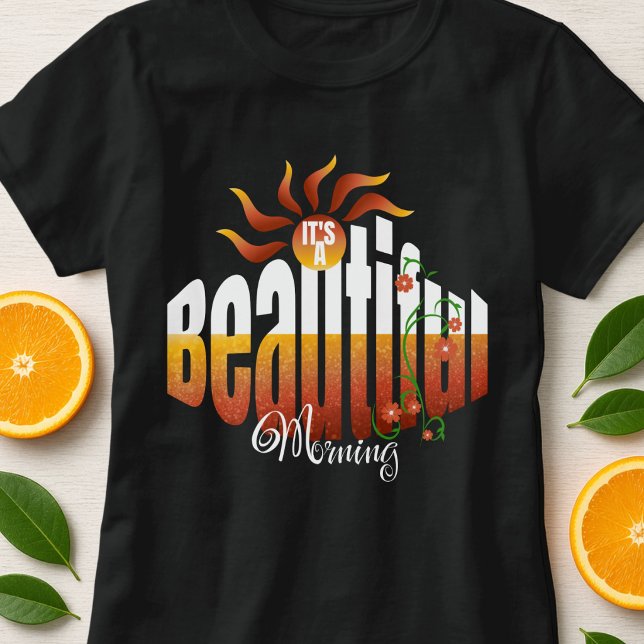 Sonniger Positiver Botschaft Süß T-Shirt (Everyday tee with fun, colorful hand drawn accents will make you pop on that next outing.)