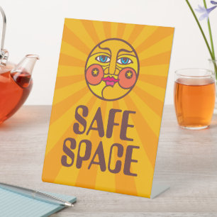 Sonniger Safe Space Sockelschild