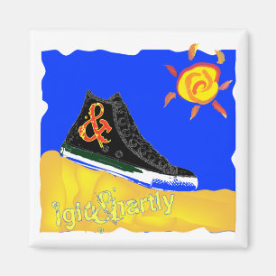 "Sonniger Schuh" durch Katie Sieger 08.03.09 Magnet